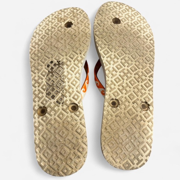 Tory burch orange flip flops - Picture 4 of 7